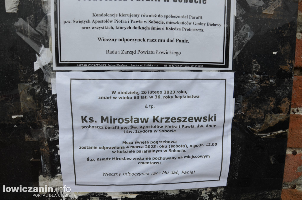 Pogrzeb ks. ks. Mirosława Krzeszewskiego w Sobocie