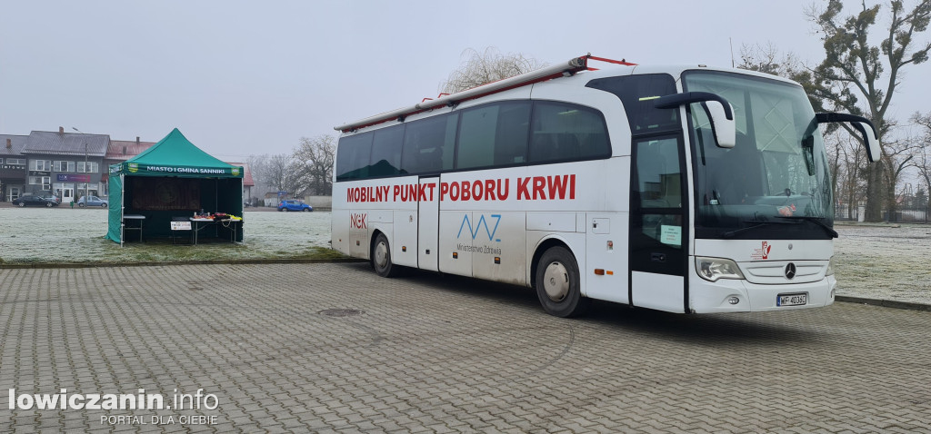 Zbiórka krwi w Sannikach