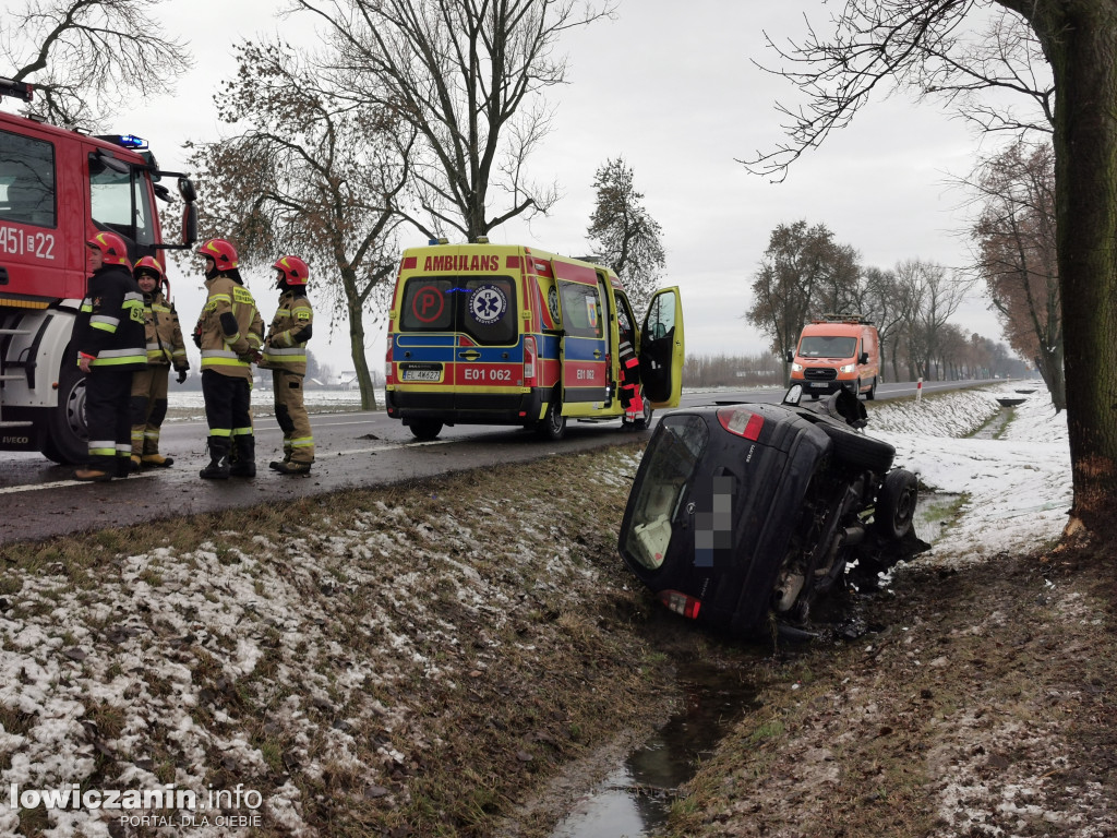 Wypadek na DK 14 w Stroniewicach
