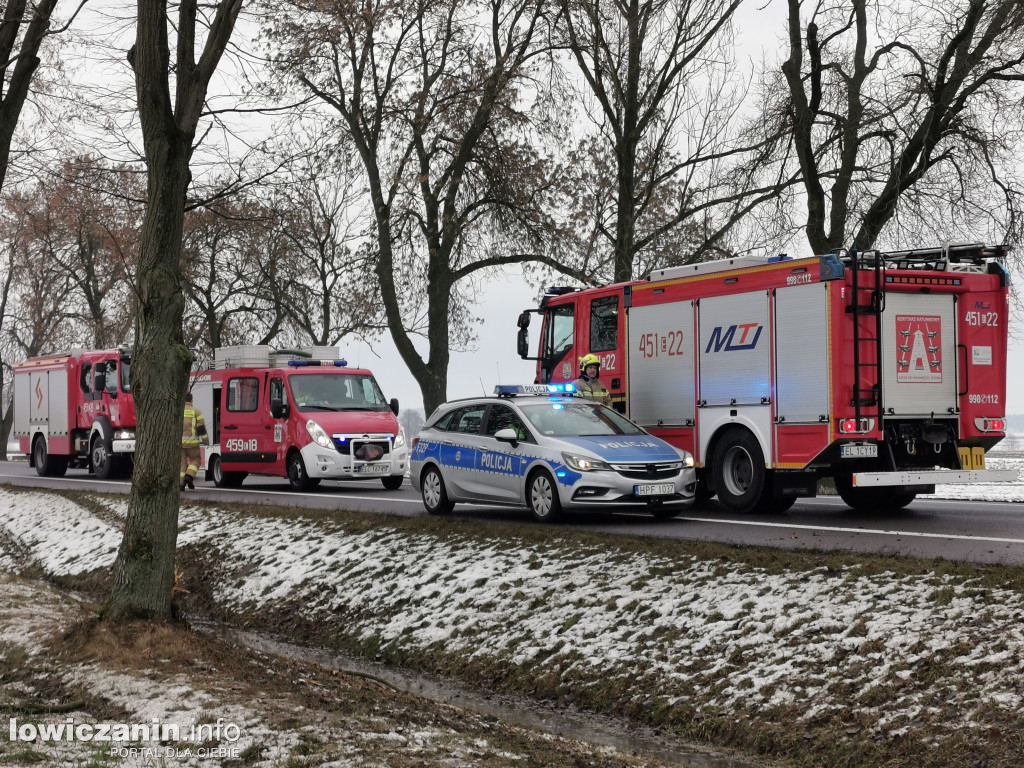 Wypadek na DK 14 w Stroniewicach