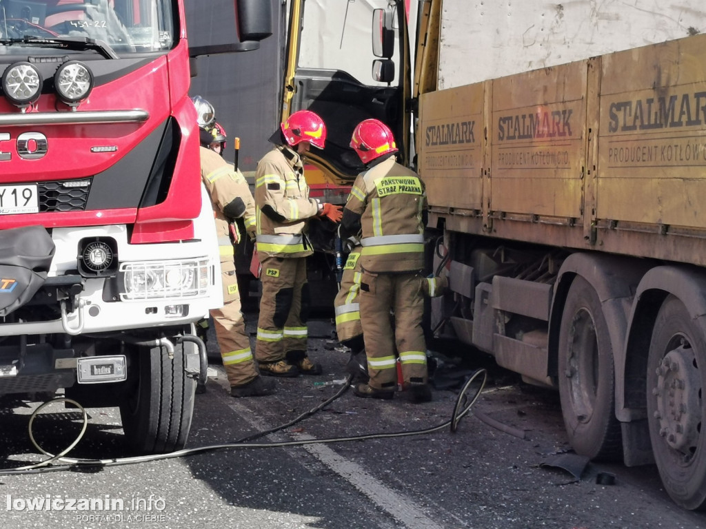 Wypadek na DK14 na wysokości Jamna.