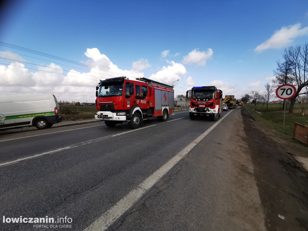 Wypadek na DK14 na wysokości Jamna.