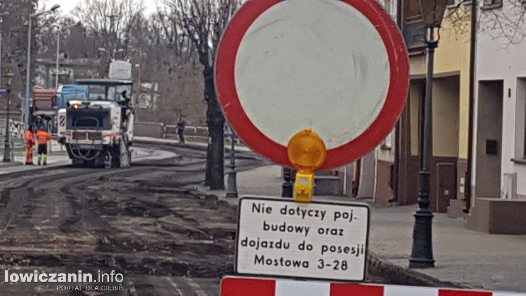Prace na moście w ul. Mostowej