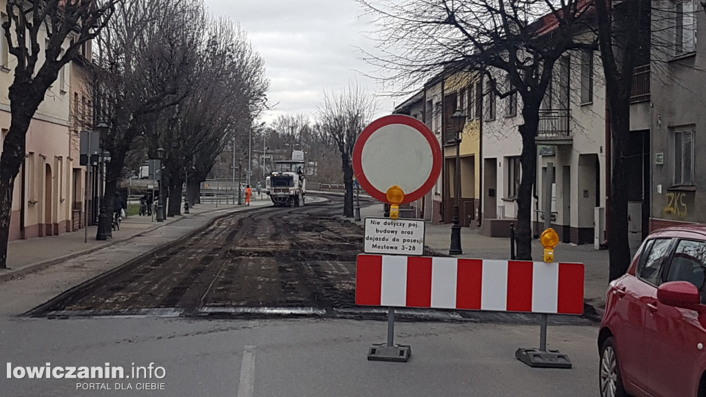 Prace na moście w ul. Mostowej