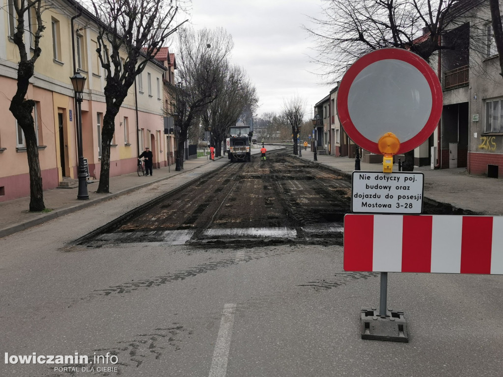 Prace na moście w ul. Mostowej