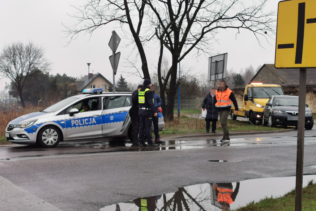 Wypadek w rejonie skrzyżowania ul. Blich i Zamkowej