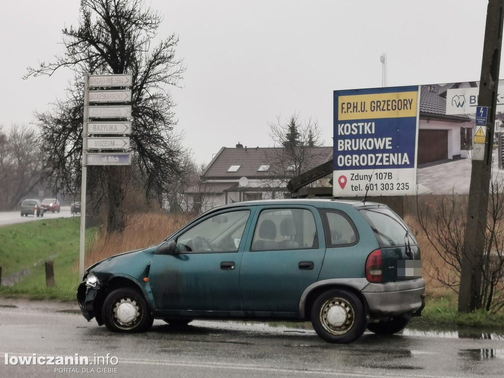 Wypadek w rejonie skrzyżowania ul. Blich i Zamkowej