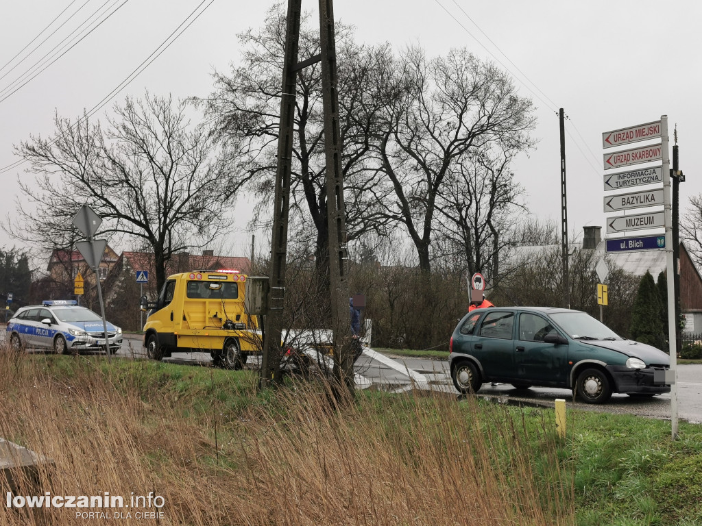 Wypadek w rejonie skrzyżowania ul. Blich i Zamkowej