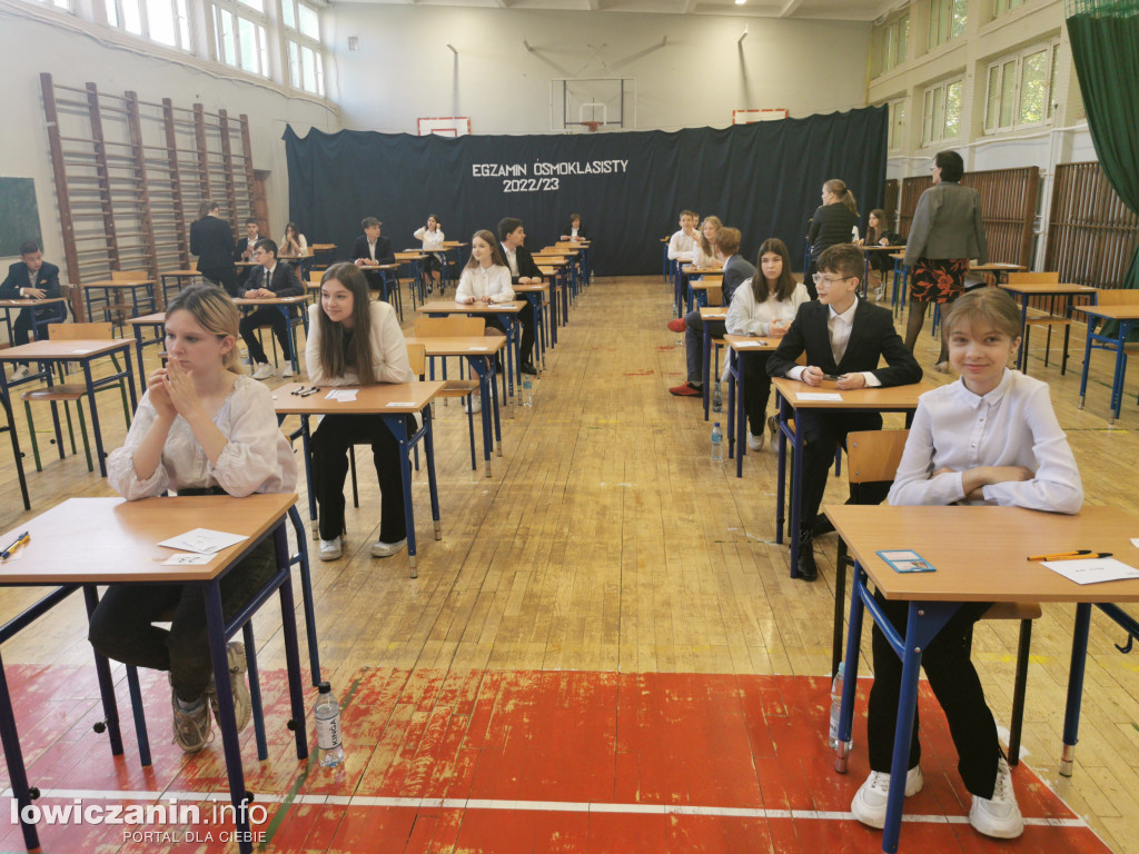 Egzamin ósmoklasisty w SP 4 w Łowiczu