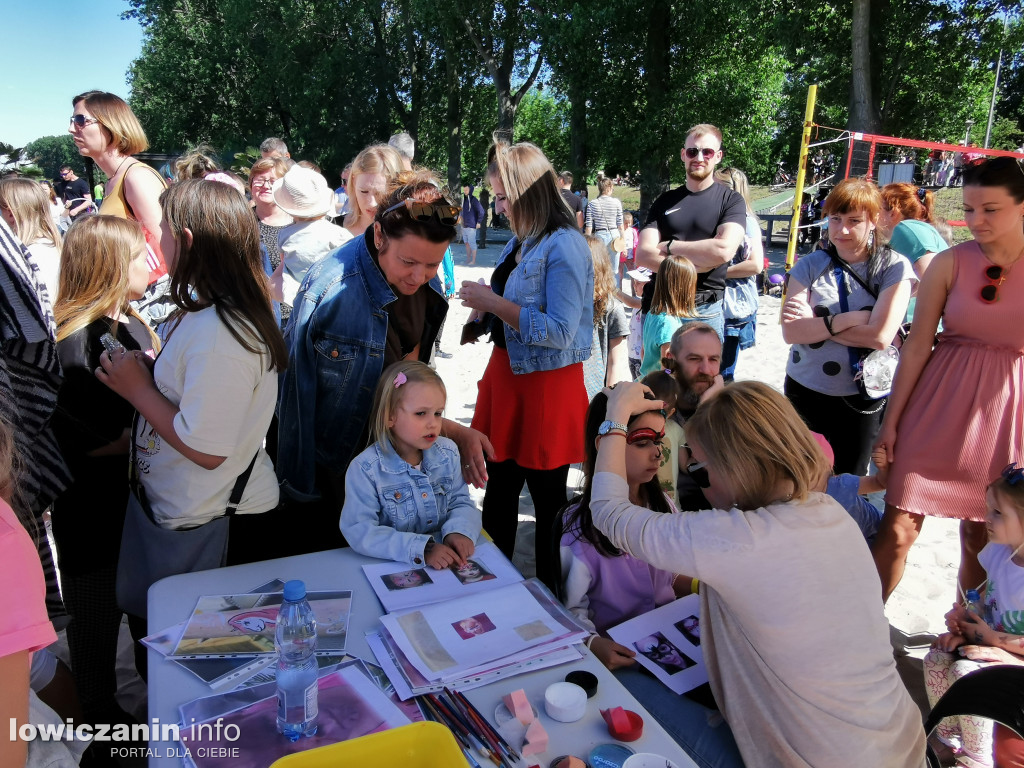 Plaża nad Bzurą jak park rozrywki