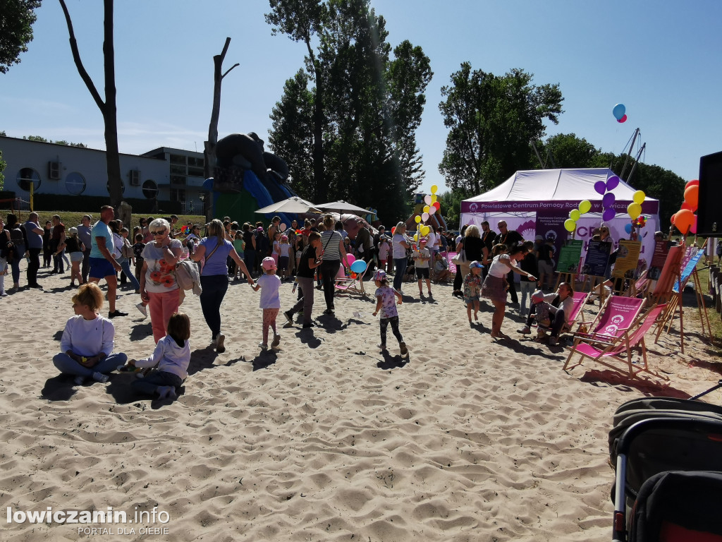Plaża nad Bzurą jak park rozrywki