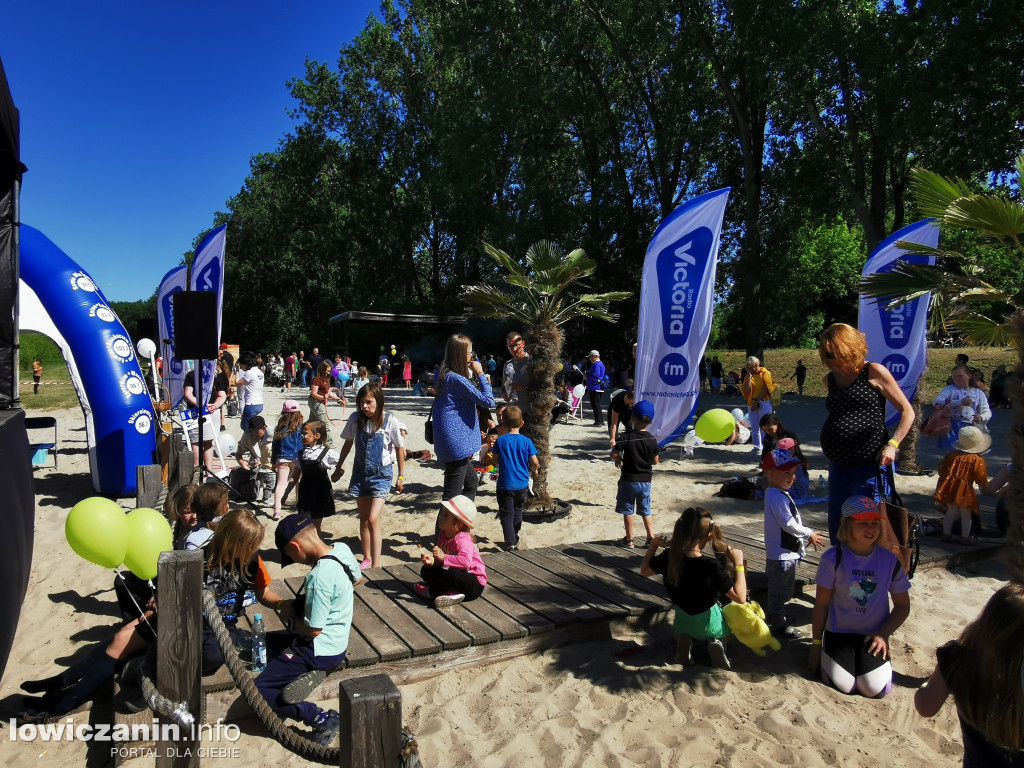 Plaża nad Bzurą jak park rozrywki