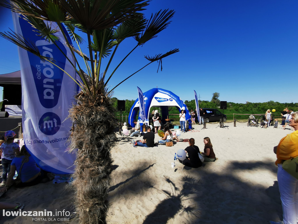 Plaża nad Bzurą jak park rozrywki