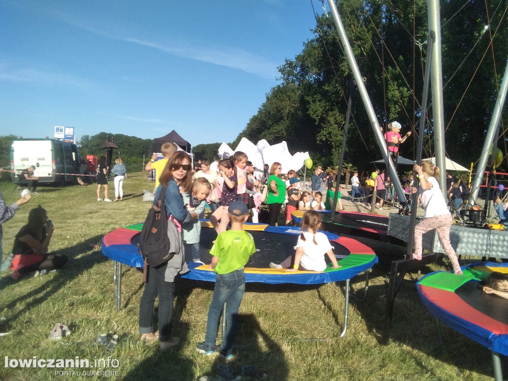 Plaża nad Bzurą jak park rozrywki