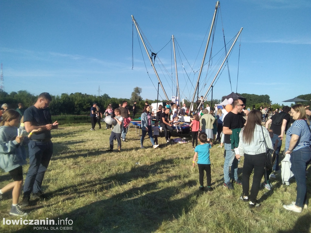 Plaża nad Bzurą jak park rozrywki