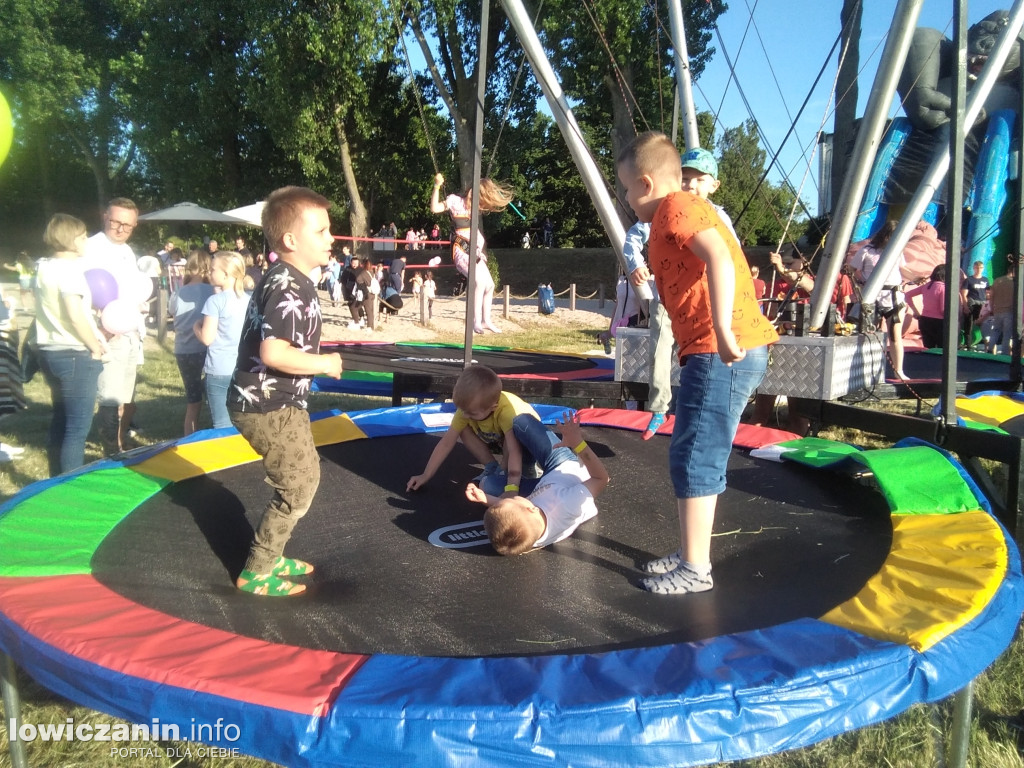 Plaża nad Bzurą jak park rozrywki