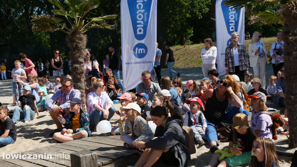 Plaża nad Bzurą jak park rozrywki