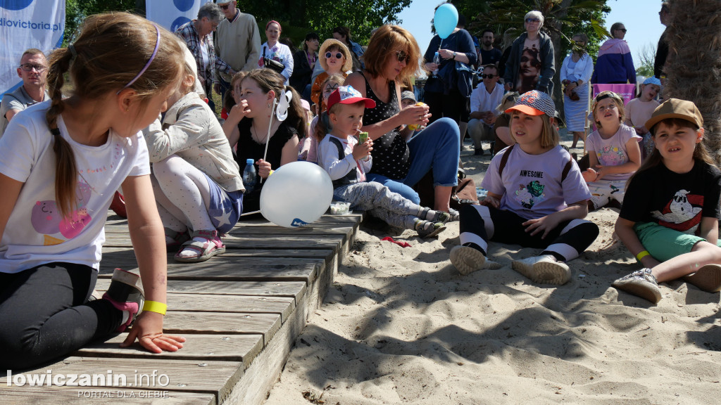 Plaża nad Bzurą jak park rozrywki