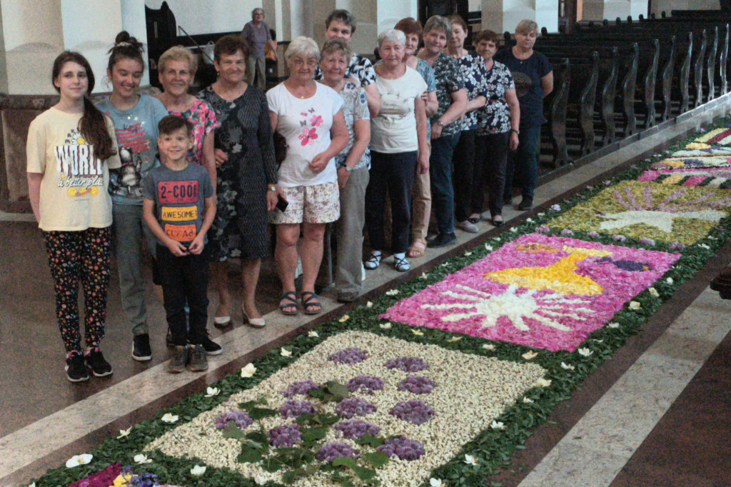 Kwiecisty dywan Boże Ciało Domaniewice 2023