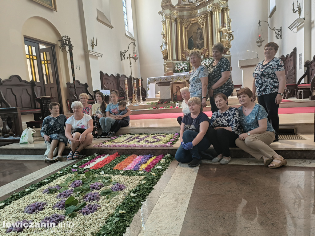 Kwiecisty dywan Boże Ciało Domaniewice 2023