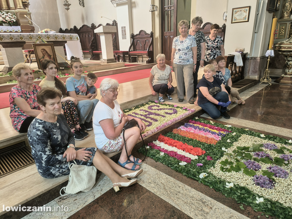 Kwiecisty dywan Boże Ciało Domaniewice 2023