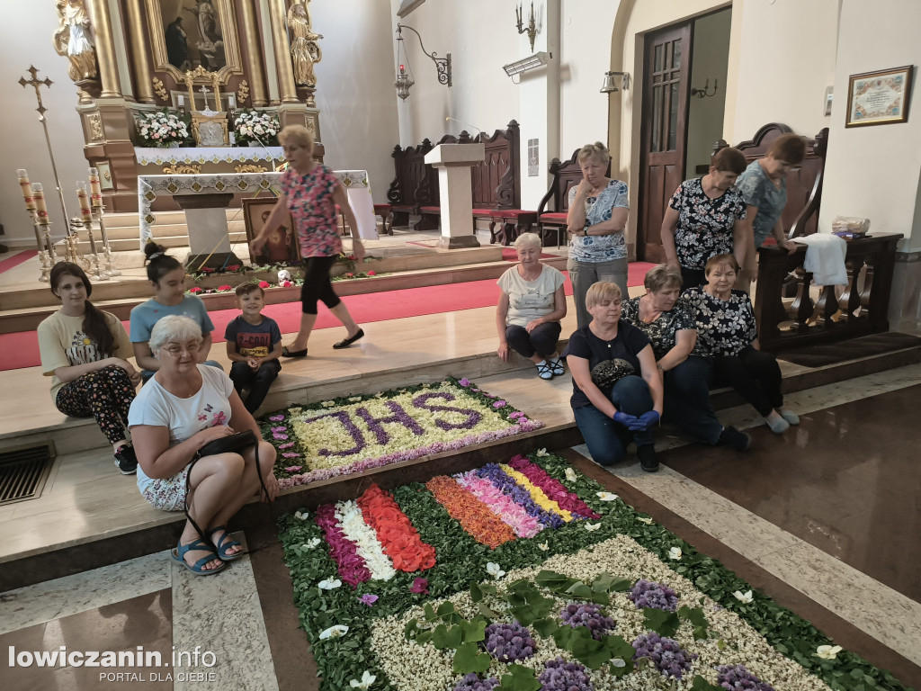 Kwiecisty dywan Boże Ciało Domaniewice 2023