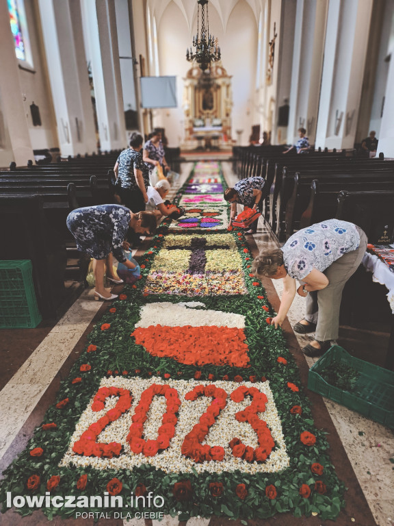 Kwiecisty dywan Boże Ciało Domaniewice 2023