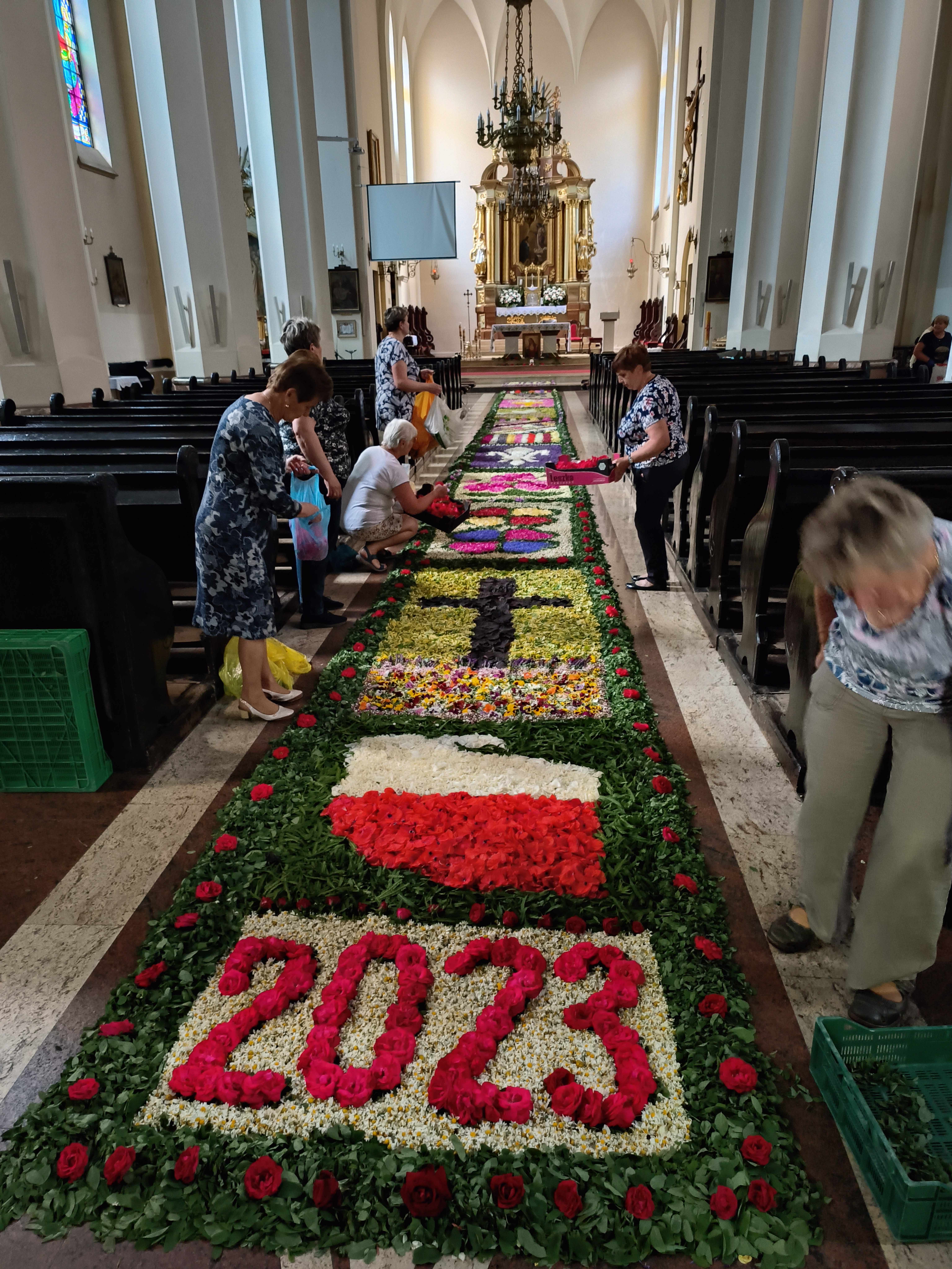 Kwiecisty dywan Boże Ciało Domaniewice 2023