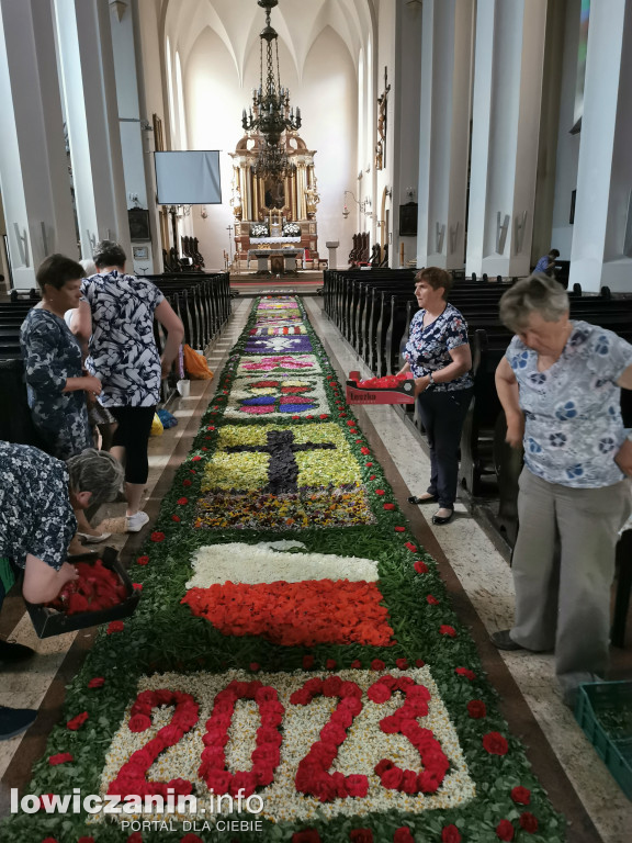 Kwiecisty dywan Boże Ciało Domaniewice 2023