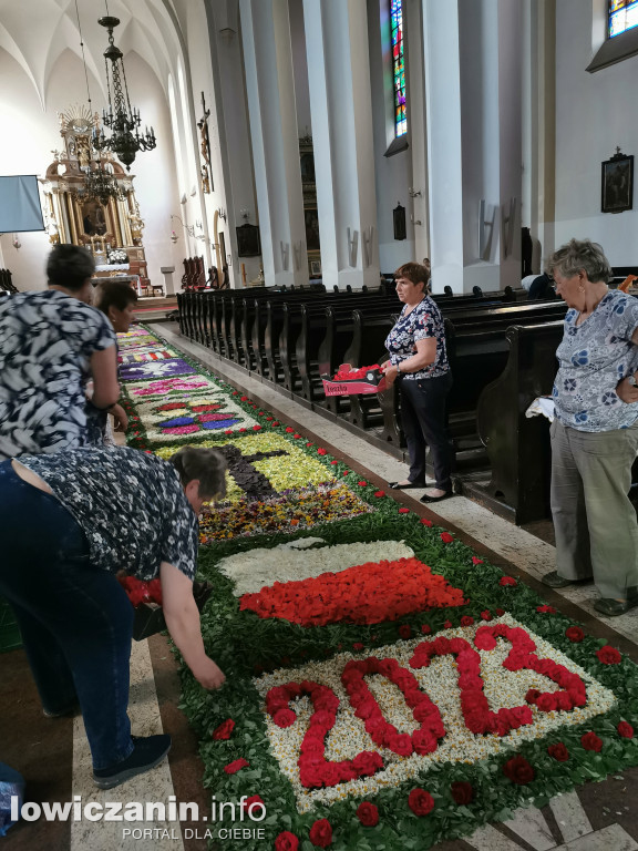 Kwiecisty dywan Boże Ciało Domaniewice 2023