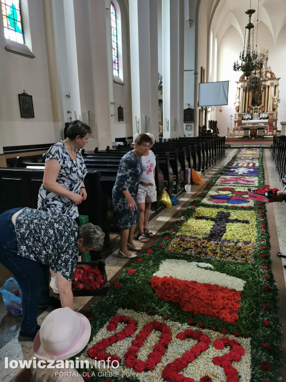 Kwiecisty dywan Boże Ciało Domaniewice 2023