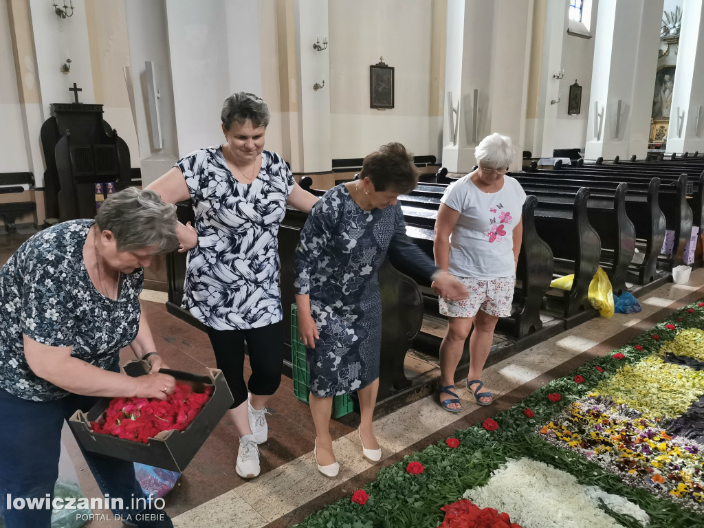 Kwiecisty dywan Boże Ciało Domaniewice 2023