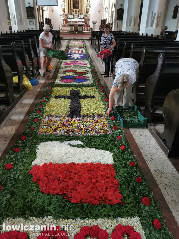 Kwiecisty dywan Boże Ciało Domaniewice 2023