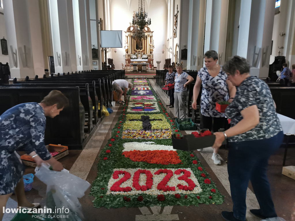 Kwiecisty dywan Boże Ciało Domaniewice 2023