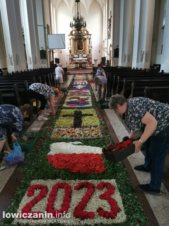 Kwiecisty dywan Boże Ciało Domaniewice 2023