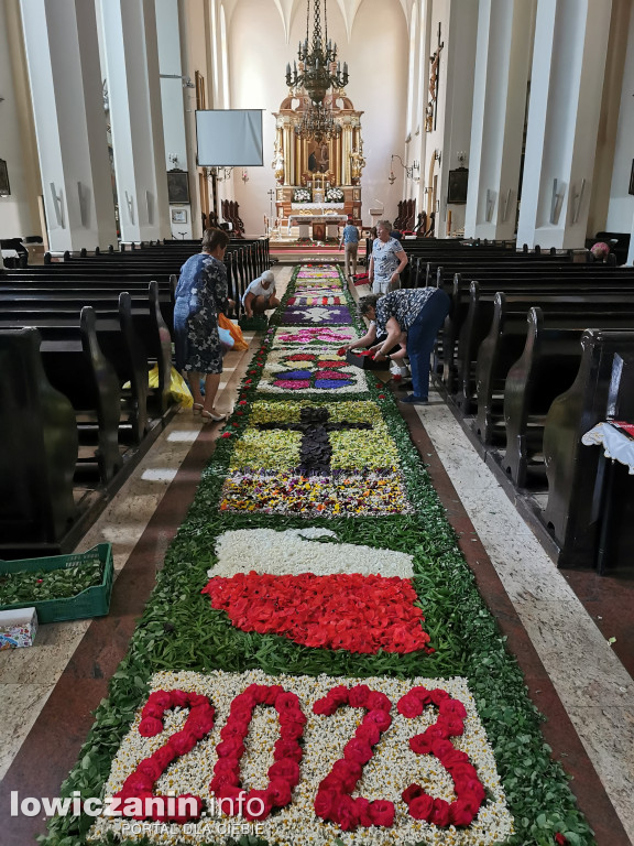 Kwiecisty dywan Boże Ciało Domaniewice 2023
