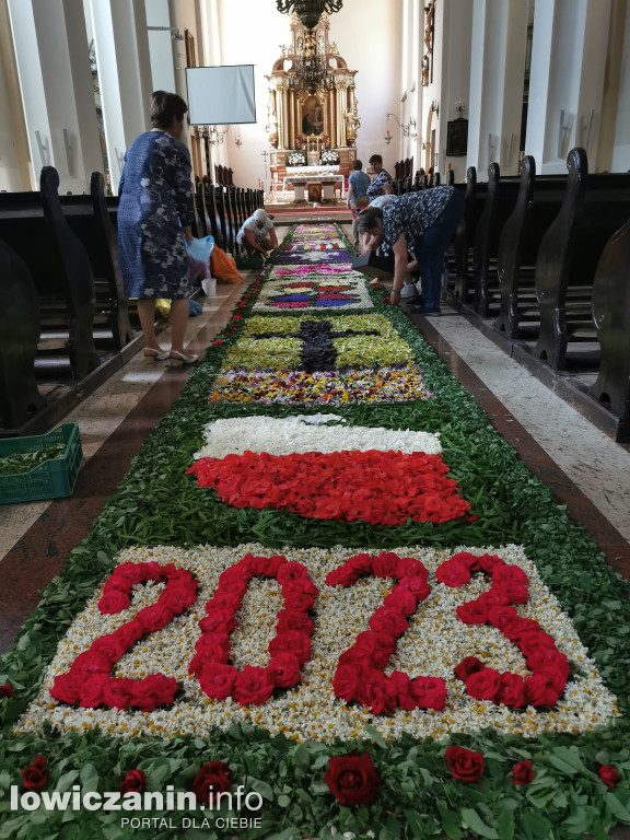 Kwiecisty dywan Boże Ciało Domaniewice 2023