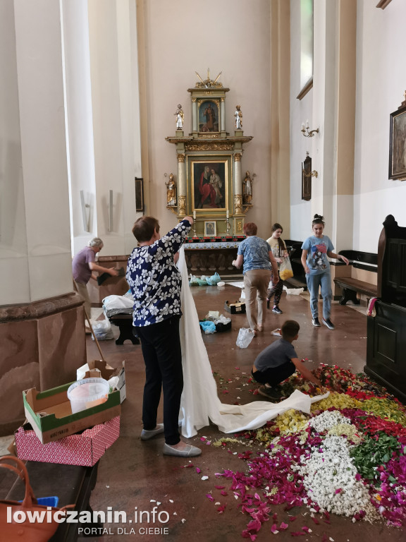 Kwiecisty dywan Boże Ciało Domaniewice 2023