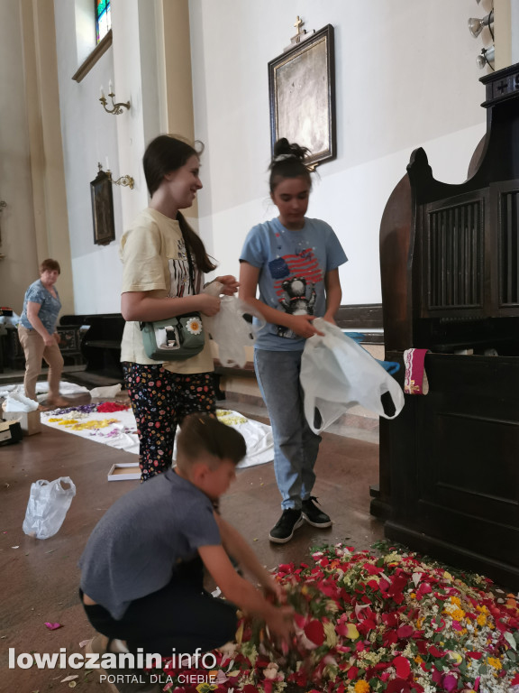 Kwiecisty dywan Boże Ciało Domaniewice 2023