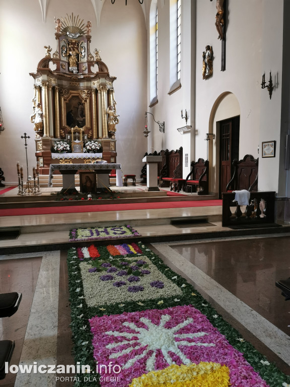 Kwiecisty dywan Boże Ciało Domaniewice 2023