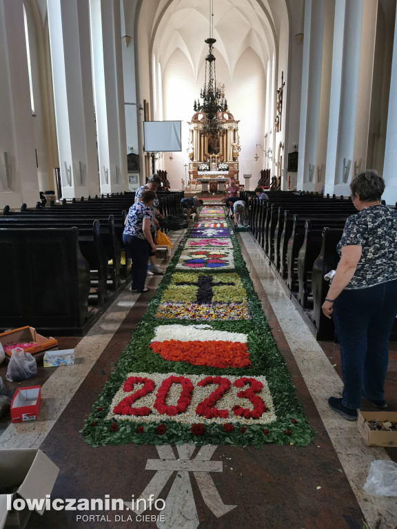 Kwiecisty dywan Boże Ciało Domaniewice 2023