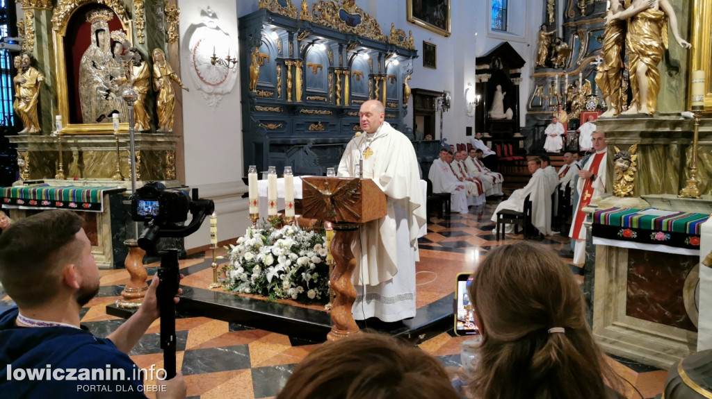 Wyjście pielgrzymki z Łowicza
