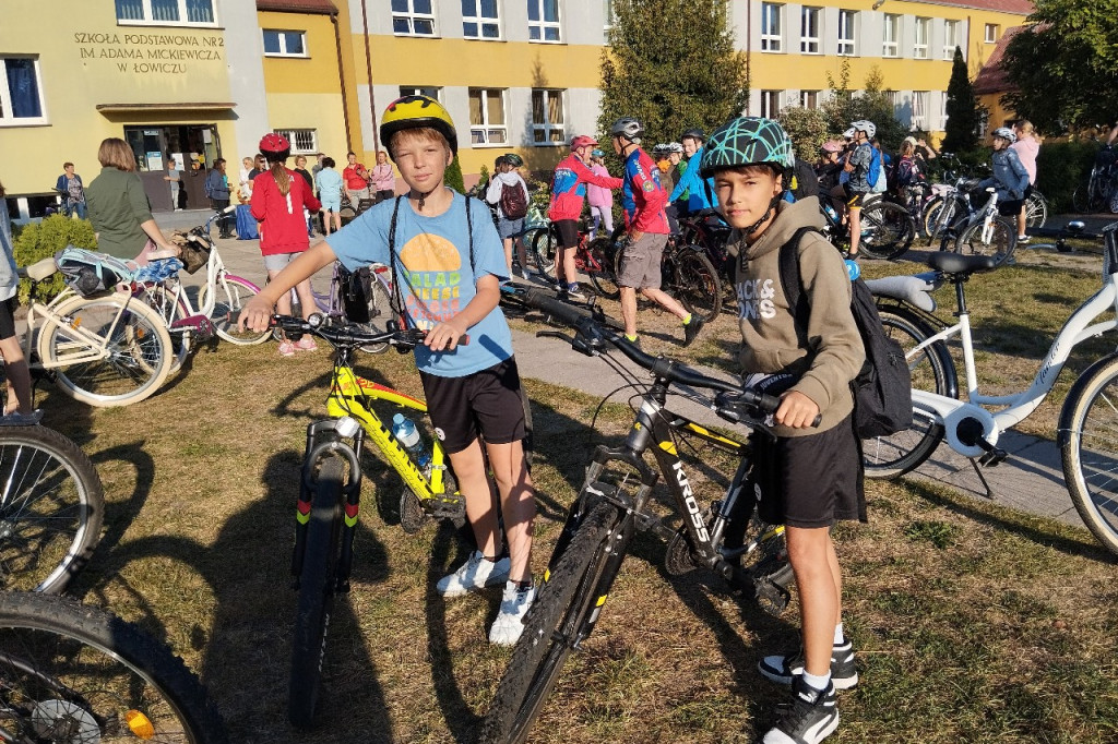 Rajd rowerowy uczniów SP 2 w Łowiczu