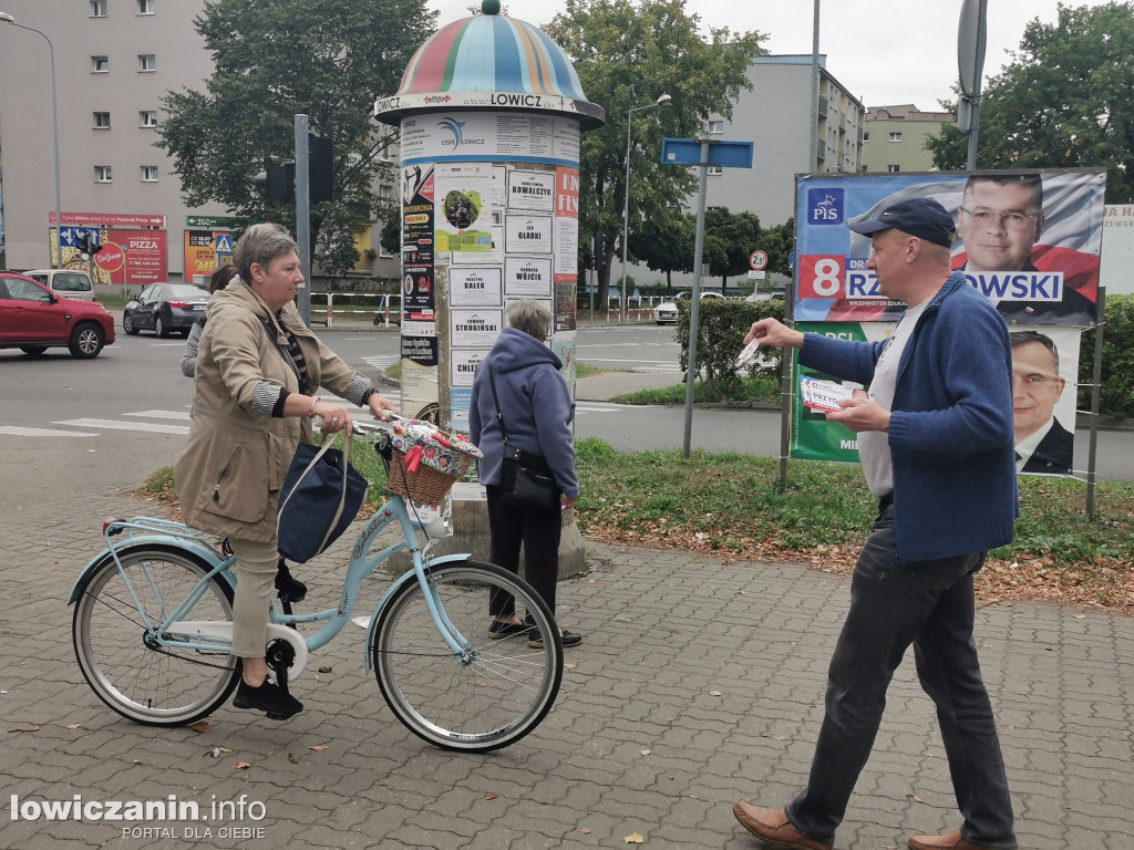 Kampania na targowisku w Łowiczu