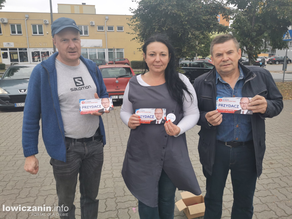 Kampania na targowisku w Łowiczu