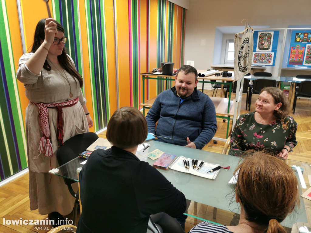 Warsztaty linorytu w Muzeum w Łowiczu