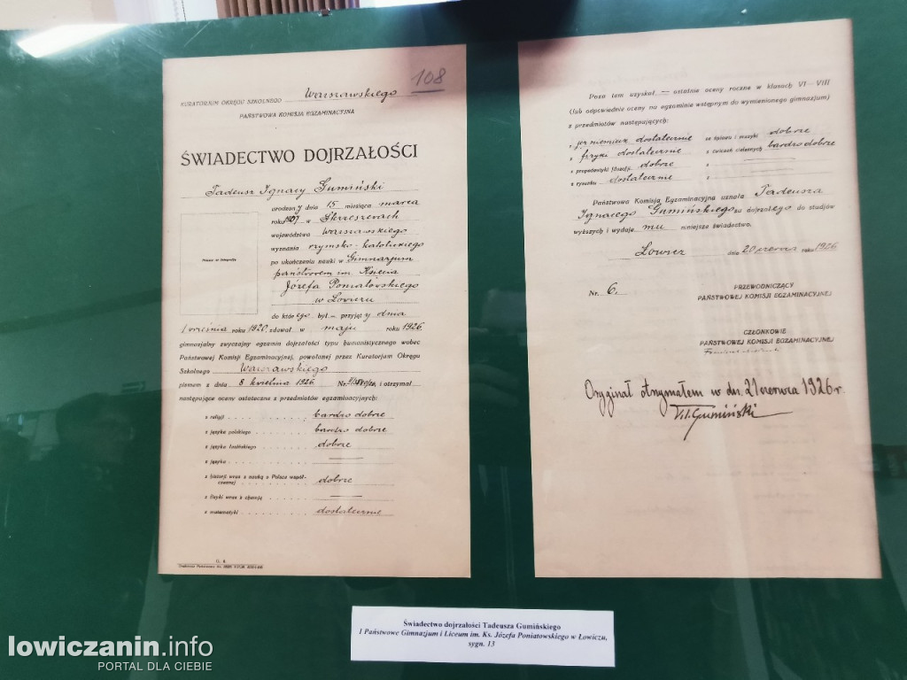 Wystawa o Tadeuszu Gumińskim w PBP w Łowiczu