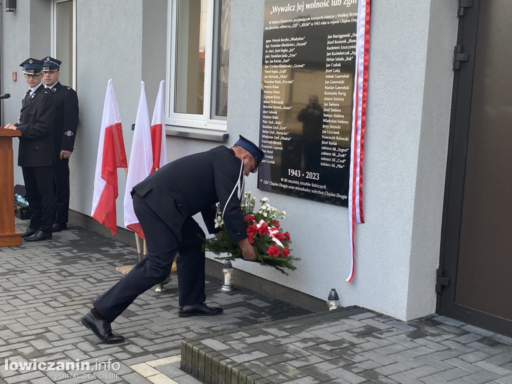 W Chąśnie Drugim odsłonięto pamiątkową tablicę