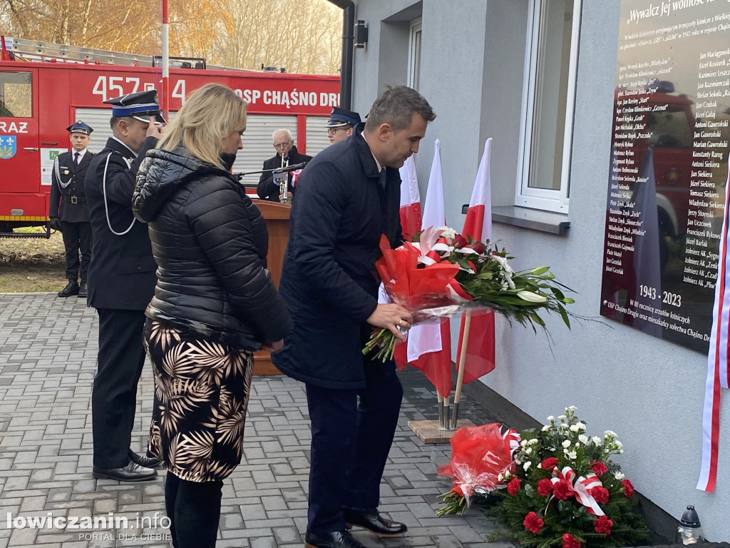 W Chąśnie Drugim odsłonięto pamiątkową tablicę