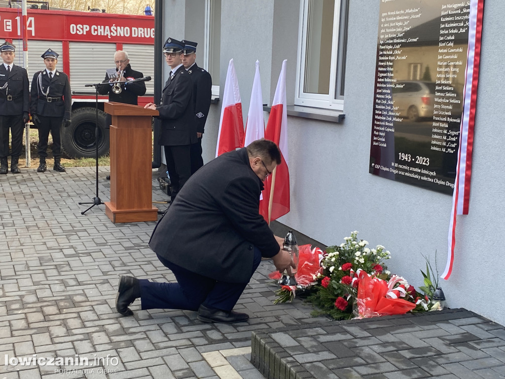 W Chąśnie Drugim odsłonięto pamiątkową tablicę
